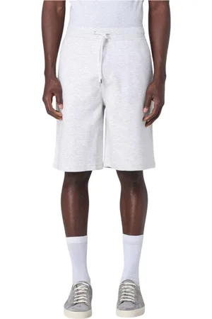 Brunello Cucinelli Homme, Shorts, Gris, Taille: XL Shorts en coton coupe décontractée