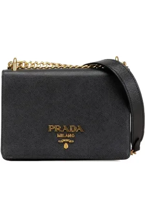 Prada Femme, Pre-owned, Noir, Taille: ONE Size Pre-owned Cuir sacs-prada