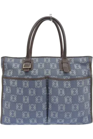 Loewe Femme, Pre-owned, Bleu, Taille: ONE Size Pre-owned Toile sacs-main