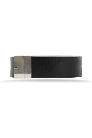 Burberry Homme, Accessoires, Noir, Taille: 85 CM Ceinture en Cuir Réversible avec Boucle