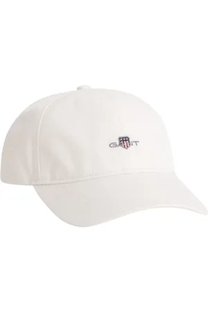 GANT Homme, Accessoires, Blanc, Taille: ONE Size Casquette en sergé de coton Shield