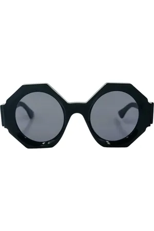 KUBORAUM Unisex, Accessoires, Noir, Taille: ONE Size Lunettes de Soleil Octogonales Modernes - Noir