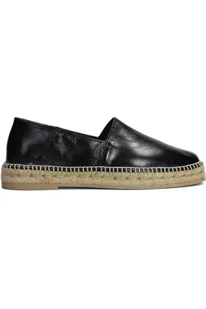 Ami Homme, Chaussures, Noir, Taille: 43 EU Élégantes espadrilles en cuir noir