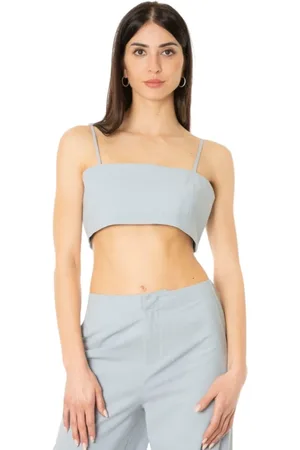 Isabelle Blanche Femme, Tops, Bleu, Taille: 38 FR Cashmere Bustier Top
