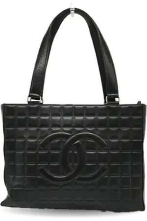 CHANEL Femme, Pre-owned, Noir, Taille: ONE Size Pre-owned Cuir cabas