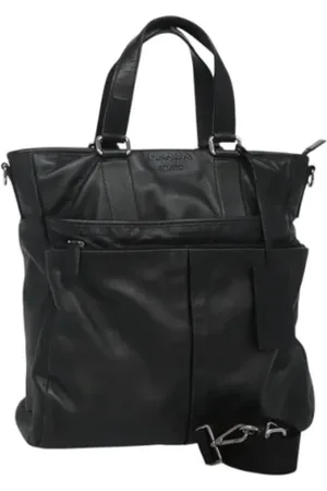 Prada Femme, Pre-owned, Noir, Taille: ONE Size Pre-owned Cuir sacs-main