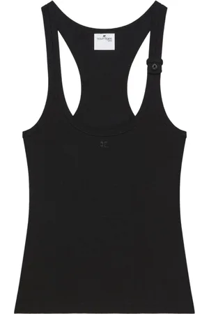 Courrèges Femme, Tops, Noir, Taille: 40 FR Top Noir