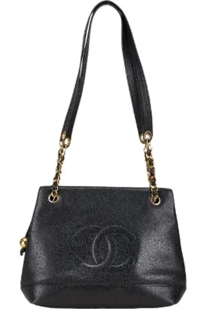 CHANEL Femme, Pre-owned, Noir, Taille: ONE Size Pre-owned Cuir cabas