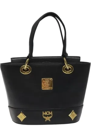 MCM Femme, Pre-owned, Noir, Taille: ONE Size Pre-owned Cuir sacs-main