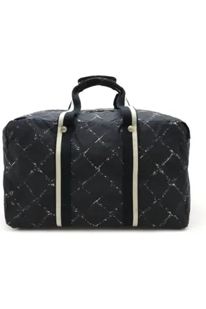 CHANEL Unisex, Pre-owned, Noir, Taille: ONE Size Pre-owned Toile sacs-de-voyage