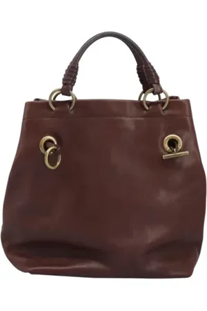 Céline Femme, Pre-owned, Brun, Taille: ONE Size Pre-owned Cuir sacs-main
