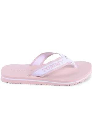 Tommy Hilfiger Femme, Chaussures, Blanc, Taille: 38 EU Blanc Tongs Femme Élégantes Confortables
