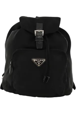 Prada Femme, Pre-owned, Noir, Taille: ONE Size Pre-owned Nylon sacs-dos