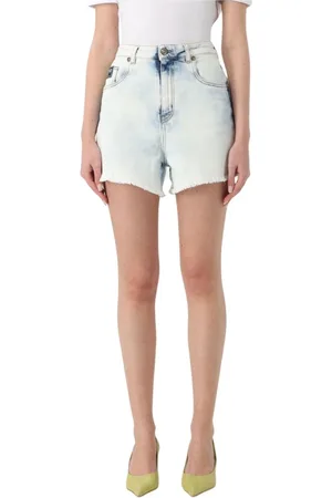 VERSACE Femme, Shorts, Bleu, Taille: W26 Pantalon Élégant Bleu