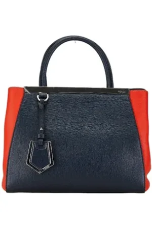 Fendi Femme, Pre-owned, Bleu, Taille: ONE Size Pre-owned Cuir sacs-fendi