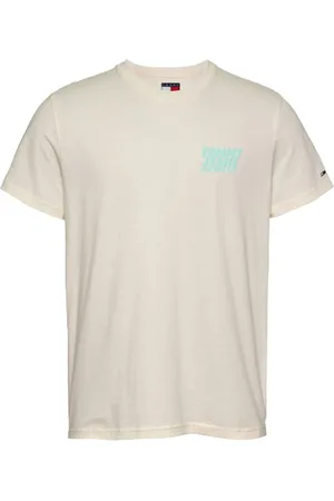 Tommy Hilfiger Homme, Tops, , Taille: M T-shirt en coton avec logo - Manches courtes
