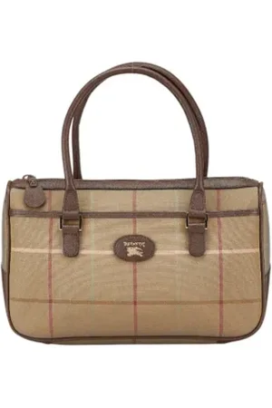 Burberry Femme, Pre-owned, Brun, Taille: ONE Size Pre-owned Toile sacs-main