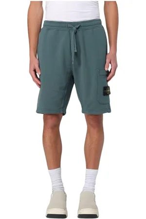 Stone Island Homme, Shorts, Vert, Taille: L Shorts de Sport Gris et Élégants pour Homme