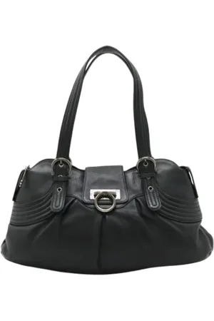 Salvatore Ferragamo Femme, Pre-owned, Noir, Taille: ONE Size Pre-owned Cuir sacs-main