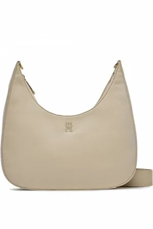 Tommy Hilfiger Femme, Sacs, , Taille: ONE Size Sac Hobo Crossover Essential TH Monogram