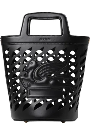 Etro Femme, Sacs, Noir, Taille: ONE Size Sac seau en cuir perforé