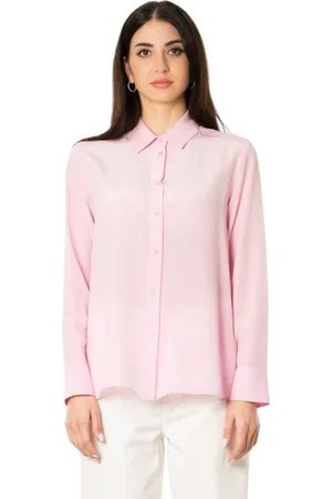 Max Mara Femme, Blouses et Chemises, Rose, Taille: 38 FR Chemise en Soie Couleur Rose