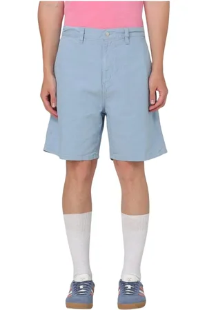 Carhartt Homme, Shorts, Bleu, Taille: XL Shorts en coton coupe décontractée