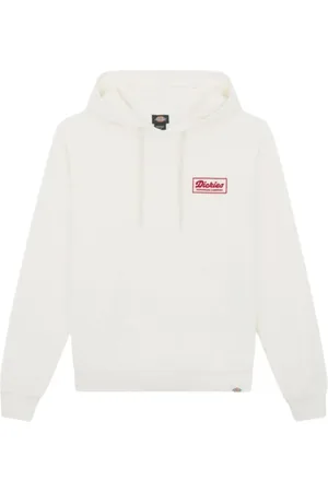 Dickies Homme, Sweatshirts et sweats à capuche, Blanc, Taille: M Sweat à Capuche Style Lewistown