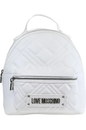 Moschino Femme, Sacs, Blanc, Taille: ONE Size Sac à dos matelassé ivoire