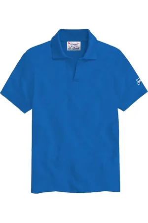 MC2 SAINT BARTH Homme, Tops, Bleu, Taille: M Polo en Coton et Élasthanne