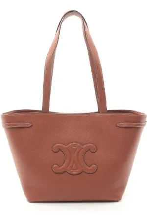 Céline Femme, Pre-owned, Brun, Taille: ONE Size Pre-owned Cuir cabas