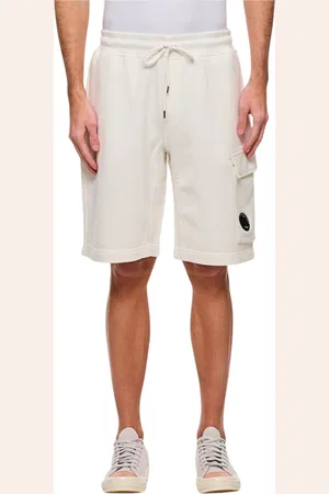 C.P. Company Homme, Shorts, Blanc, Taille: S Shorts Cargo Blancs avec Poche pour Lentille