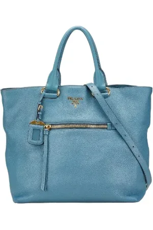 Prada Femme, Pre-owned, Bleu, Taille: ONE Size Pre-owned Cuir sacs-ports-paule