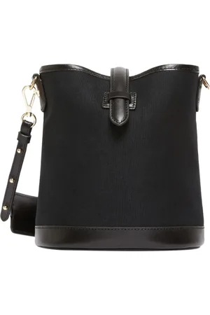 Max Mara Femme, Sacs, Noir, Taille: ONE Size Sac Seau Chic en Toile Noire