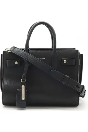 Saint Laurent Femme, Pre-owned, Noir, Taille: ONE Size Pre-owned Cuir sacs-main