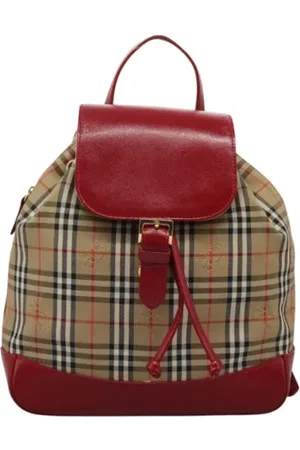 Burberry Femme, Pre-owned, , Taille: ONE Size Pre-owned Toile sacs-dos