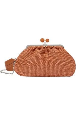 Max Mara Femme, Sacs, Brun, Taille: ONE Size Sac Pasticcino Moyen en Rafia Coccio