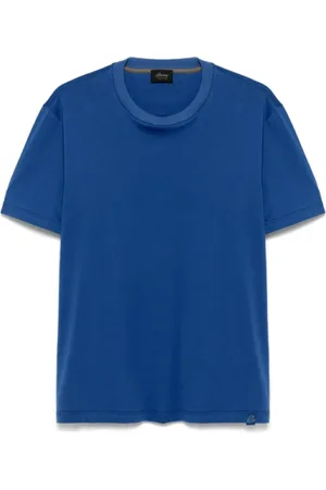 BRIONI Homme, Tops, Bleu, Taille: M Imperial Crew Neck T-Shirt