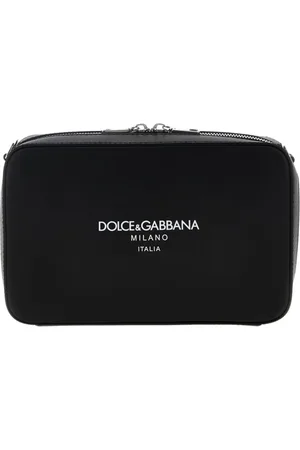 Dolce & Gabbana Homme, Sacs, Noir, Taille: ONE Size Sac à Bandoulière de Luxe Noir Design Épuré