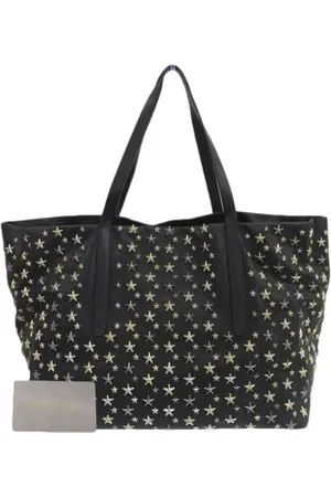 Jimmy Choo Femme, Pre-owned, Noir, Taille: ONE Size Pre-owned Cuir sacs-main