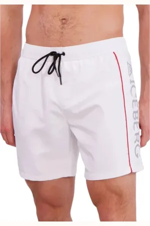 Iceberg Homme, Maillots de bain, Blanc, Taille: M Maillot de bain Homme Bicolor Logo