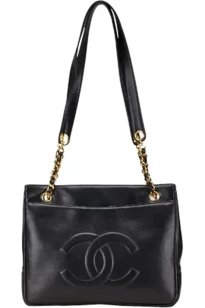 CHANEL Femme, Pre-owned, Noir, Taille: ONE Size Pre-owned Cuir cabas