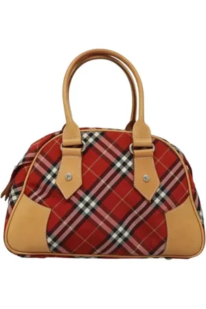 Burberry Femme, Pre-owned, Rouge, Taille: ONE Size Pre-owned Toile sacs-main