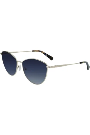 Longchamp Femme, Accessoires, Jaune, Taille: ONE Size Lunettes de soleil dorées en métal