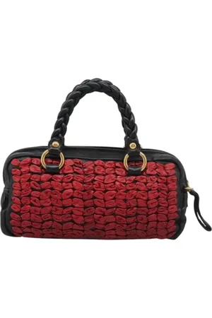 Miu Miu Femme, Pre-owned, Rouge, Taille: ONE Size Pre-owned Cuir sacs-main