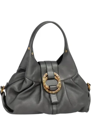 Bvlgari Femme, Pre-owned, Gris, Taille: ONE Size Pre-owned Cuir sacs-main