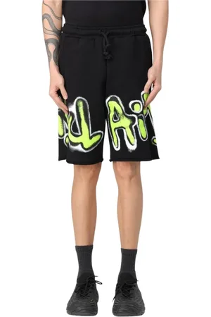 DISCLAIMER Homme, Shorts, Noir, Taille: L Shorts noirs à motif graffiti
