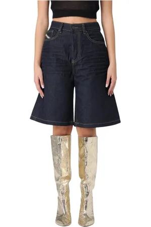 Diesel Femme, Shorts, Bleu, Taille: W26 Shorts Bermuda en Denim Bleu Femme