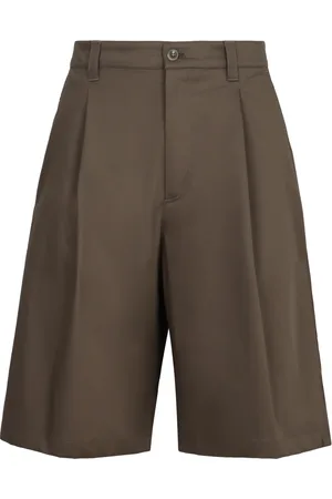 DEPARTMENT FIVE Homme, Shorts, Vert, Taille: W33 Shorts bermuda en mélange de coton