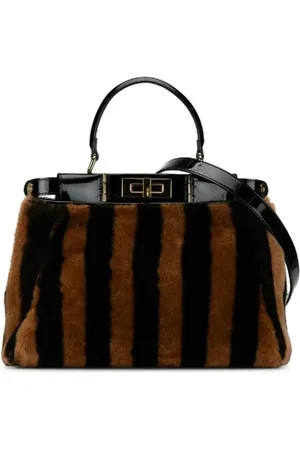 Fendi Femme, Pre-owned, Noir, Taille: ONE Size Pre-owned Tissu sacs-fendi